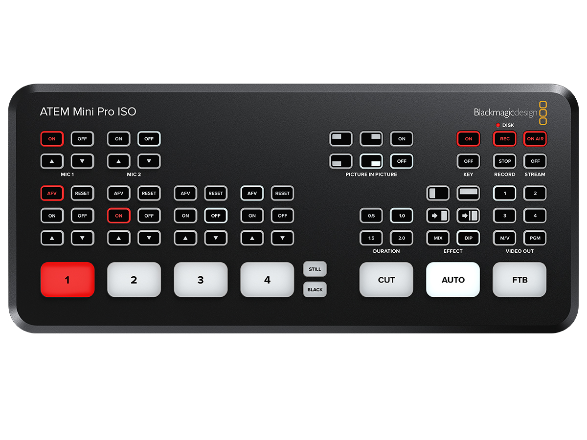 Видеомикшер Blackmagic Design ATEM Mini Pro ISO купить ▶️ CiNE TV